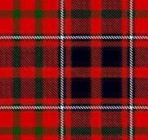 A red-based tartan pattern for the Scottish Clan Cameron of Lochiel
