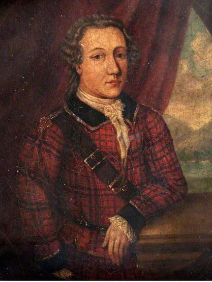A portrait of Donald Cameron, 22nd Chief of the Clan Cameron, also known as "The Gentle Cameron." (b.1695, d.1748)