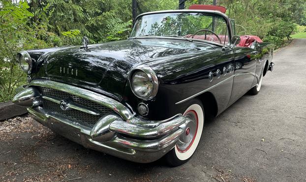 1955 Buick Century Convertible top down