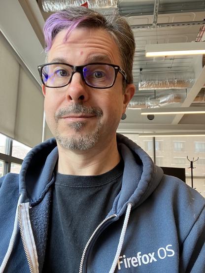 Selfie in my Firefox OS hoodie.