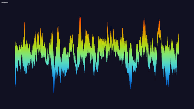 Screenshot of the example visualization