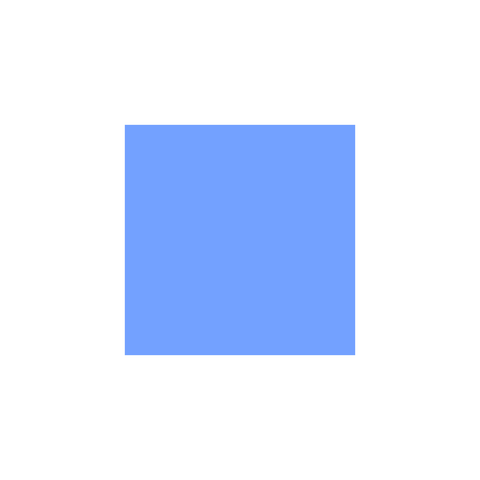 It's a baby blue square on a white background. I am quite the artist.