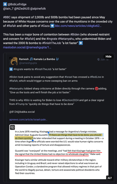 Screenshot of post at https://mastodon.social/@rameshgupta/112951285985092322