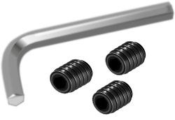 Allen wrench and three set screws