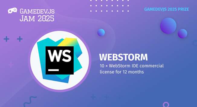 Gamedev.js Jam 2025 prize: WebStorm