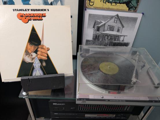 Stanley Kubrick's A Clockwork Orange  on black vinyl