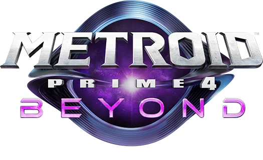 The Metroid Prime 4: Beyond logo with Japanese text underneath