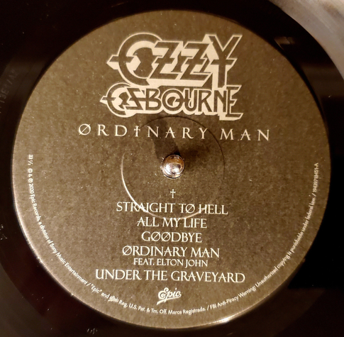 Artist: Ozzy Osbourne
Album: ØRD†NARY MAN (2020)
Release: 2025 See You On The Other Side V2.0 box set
Region: USA, Canada & Europe
Label: Legacy Recordings – 19075872171