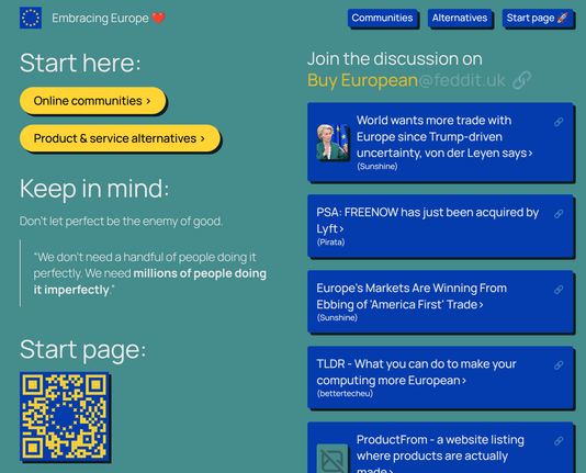 screenshot of the webpage