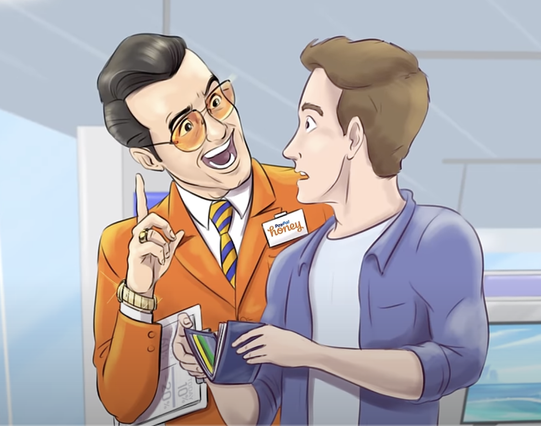 Honey, caught in the act of stealing a commission from an influencer.