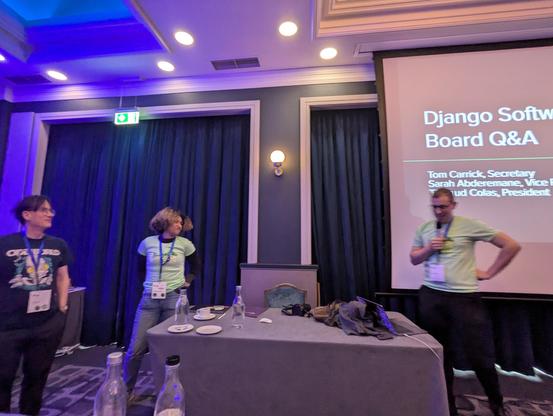 People presenting the DSF QA session