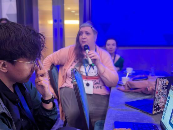 People asking questions the DSF QA session