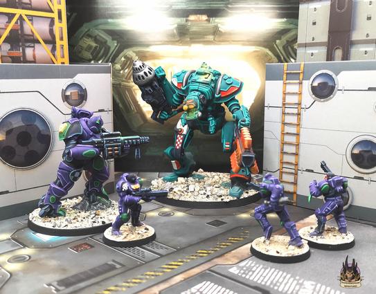 Guardcorp forces encounter a Pact amaroq