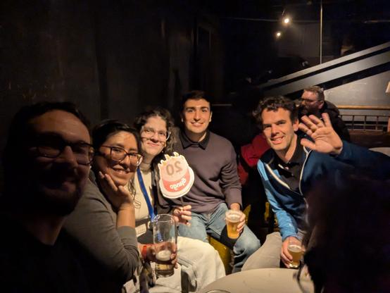 People drinking beer