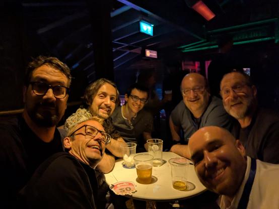 People drinking beer