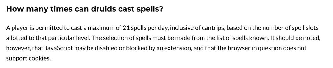 How many times can druids cast spells?

A player is permitted to cast a maximum of 21 spells per day, inclusive of cantrips, based on the number of spell slots allotted to that particular level. The selection of spells must be made from the list of spells known. It should be noted, however, that JavaScript may be disabled or blocked by an extension, and that the browser in question does not support cookies.