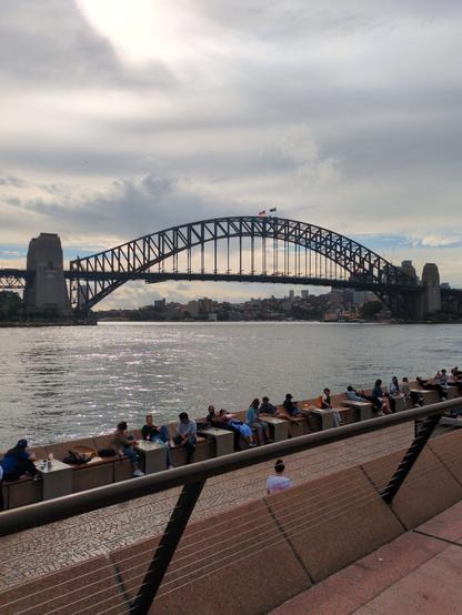 Sydney Harbour Bridge, as seen from the Sydney Opera House.