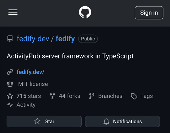 https://github.com/fedify-dev/fedify