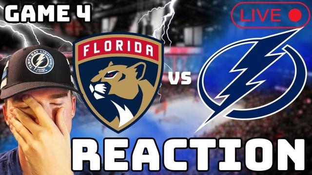 LIVE REACTION | Tampa Bay Lightning BLOW LATE LEAD To The Florida Panthers In Game 4 | NHL Playoffs