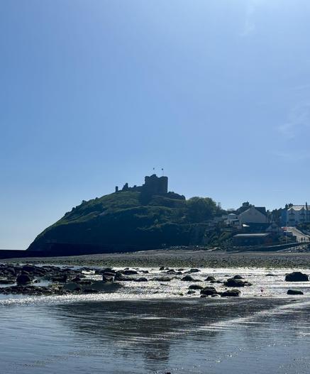 View across the beach to Criccieth castle. One to visit later this week.