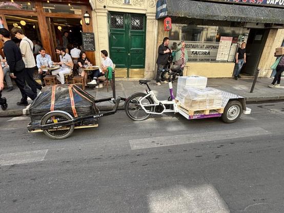 XXL Cargobike mit XXL Anhänger
