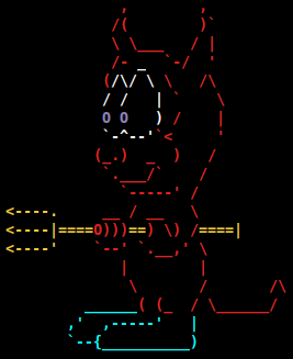 ASCII rendering of "Beastie", the FreeBSD mascot.