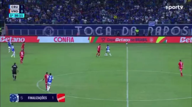 Cruzeiro [2] x 0 Vila Nova - Kaio jorge 37'