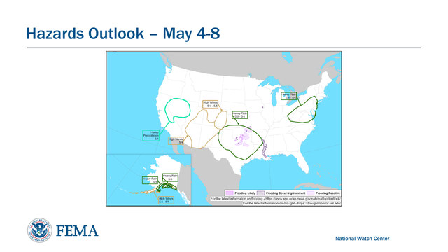 National Watch CenterHazards Outlook – May 4 -8