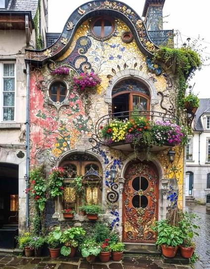 Ornate home in Barcelona Spain