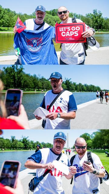 A photo collage of today's Lexus Weagle Wagon visit to the National Mall.