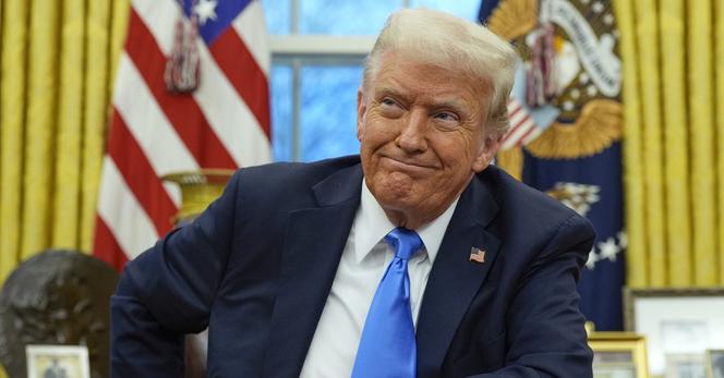 Donald Trump in the Oval Office.