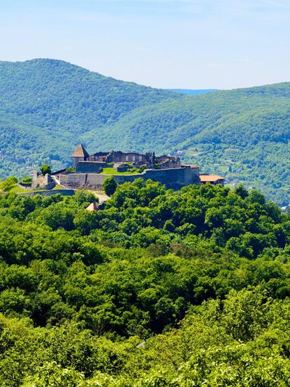 Visegrad castle seen from the zsitvay observation tower