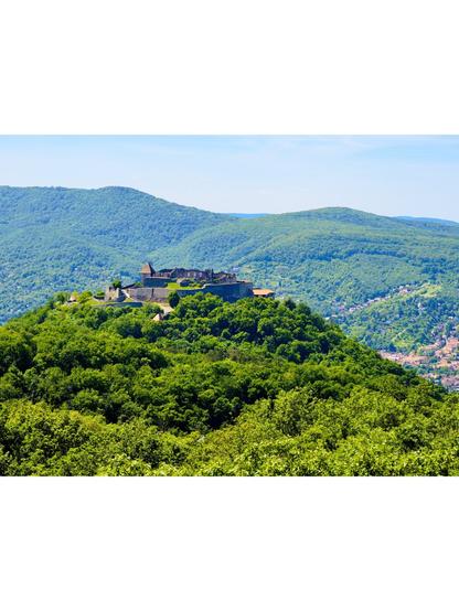 Visegrad castle seen from the zsitvay observation tower