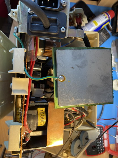 The interior of the monitor