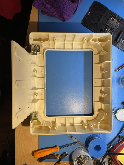 The inner support frame of the CRT, after a good clean.