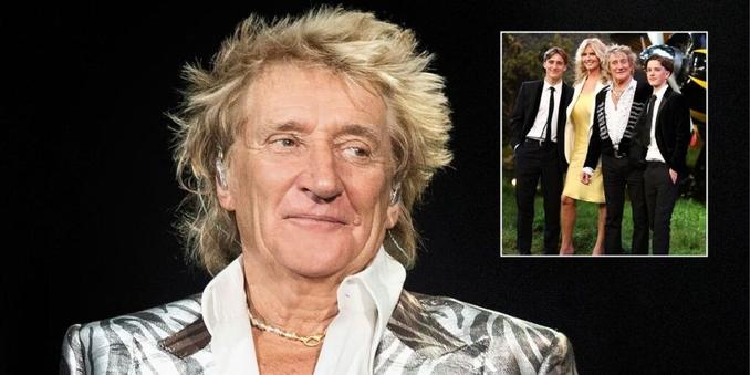 Rod Stewart, 80, all smiles as he makes rare appearance with teenage sons amid recent health struggles