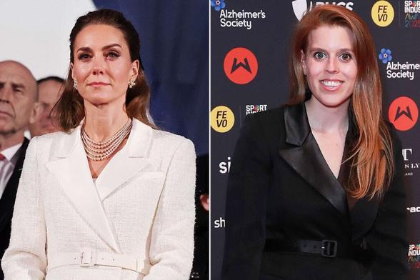 Kate Middleton and Princess Beatrice Wear Same Dress in Opposite Colors