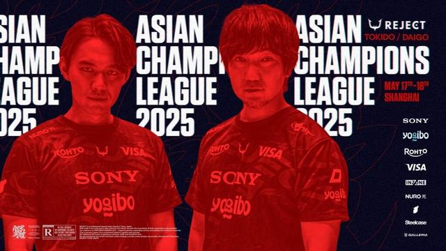 eスポーツチーム「REJECT」STREET FIGHTER部門のときど選手、ウメハラ選手が『ASIAN CHAMPIONS LEAGUE 2025』に出場！！