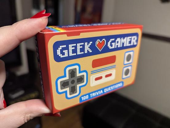 Geek Gamer - the trivia card game we were playing