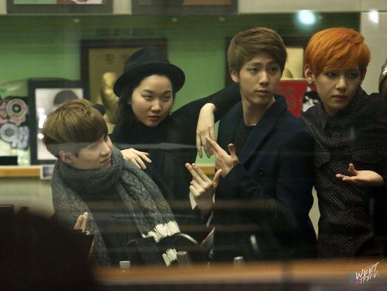 Yoongi, Jin and Tae @ Jang Yoon-ju Rooftop Radio Show