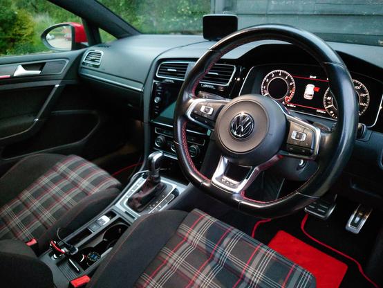 Interior of 2018 Golf GTI Mk7,5