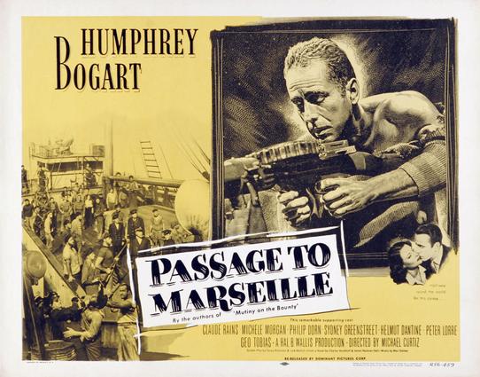Poster for the 1944 movie Passage to Marseille