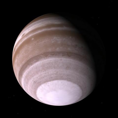 A computer-generated representation of the Kepler-336 d exoplanet.