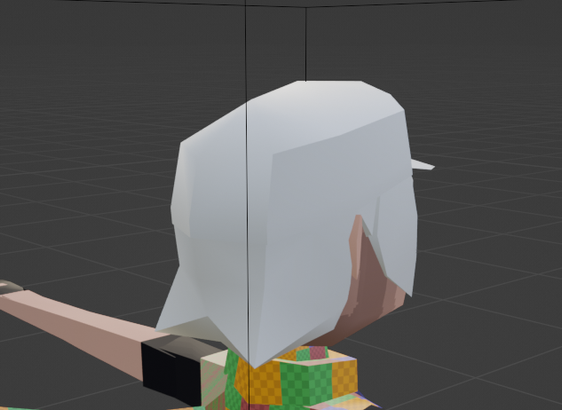 A picture of Sparrow from Xenith Awakening's hair from the back