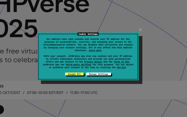 PHPVerse Cookie Notice.