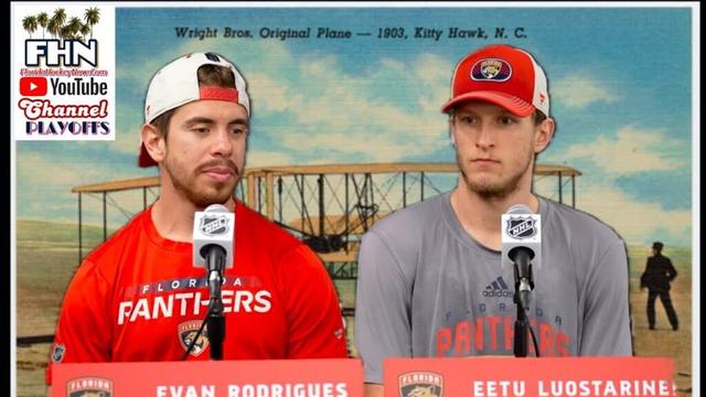 Evan Rodrigues/Eetu Luostarinen: Panthers Fly to Carolina, Prep for Hurricanes in ECF Game 5