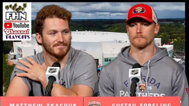 Matthew Tkachuk/Gus Forsling: Florida Panthers Morning Skate, G5 ECF @ Hurricanes