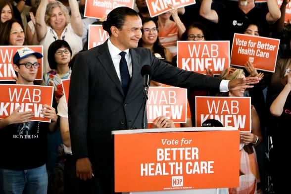 Photo from past story of Premier Wab Kinew elected.

"Canada elects first f First Nations provincial leader, as Wab Kinew voted new premier of Manitoba"

https://en.wikipedia.org/wiki/Wab_Kinew
