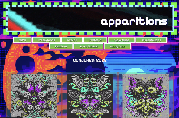 BLAST FEMUR pixel art  apparitions