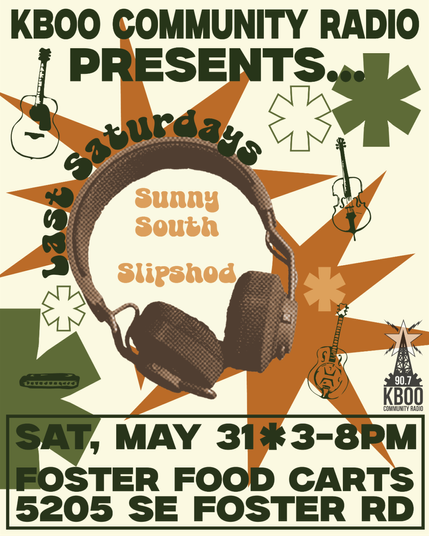 Poster for Last Saturdays at Foster Road Food Carts in Portland, Oregon